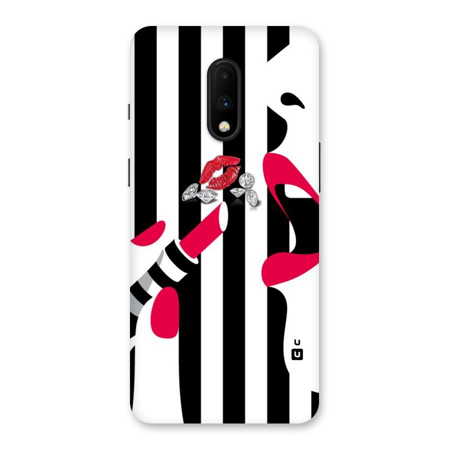 Bold Woman Back Case for OnePlus 7