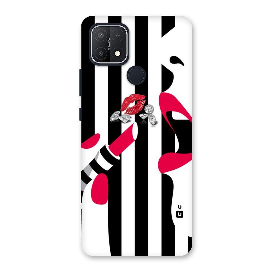 Bold Woman Back Case for Oppo A15s