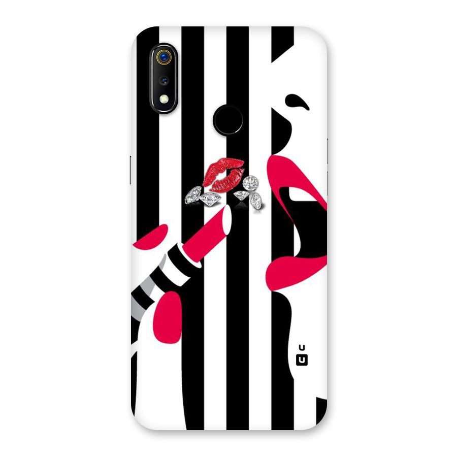 Bold Woman Back Case for Realme 3
