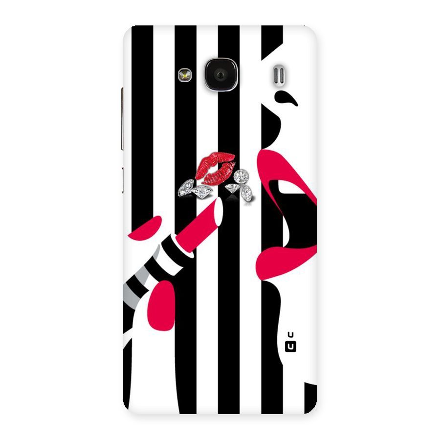 Bold Woman Back Case for Redmi 2 Prime