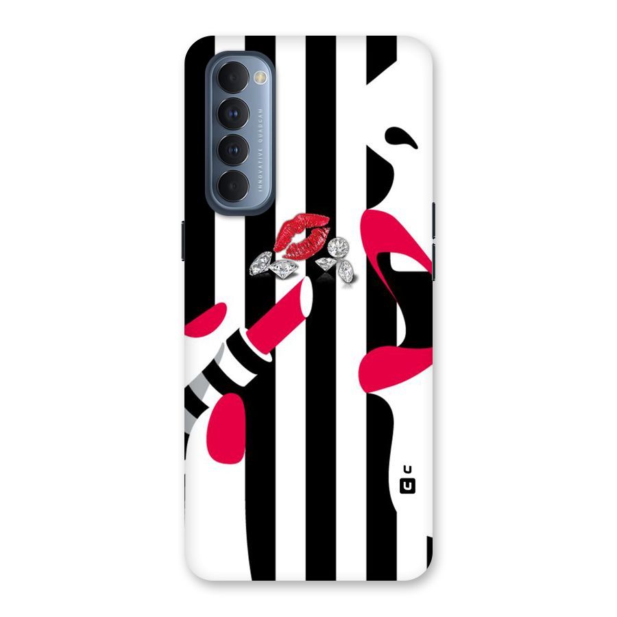 Bold Woman Back Case for Reno4 Pro