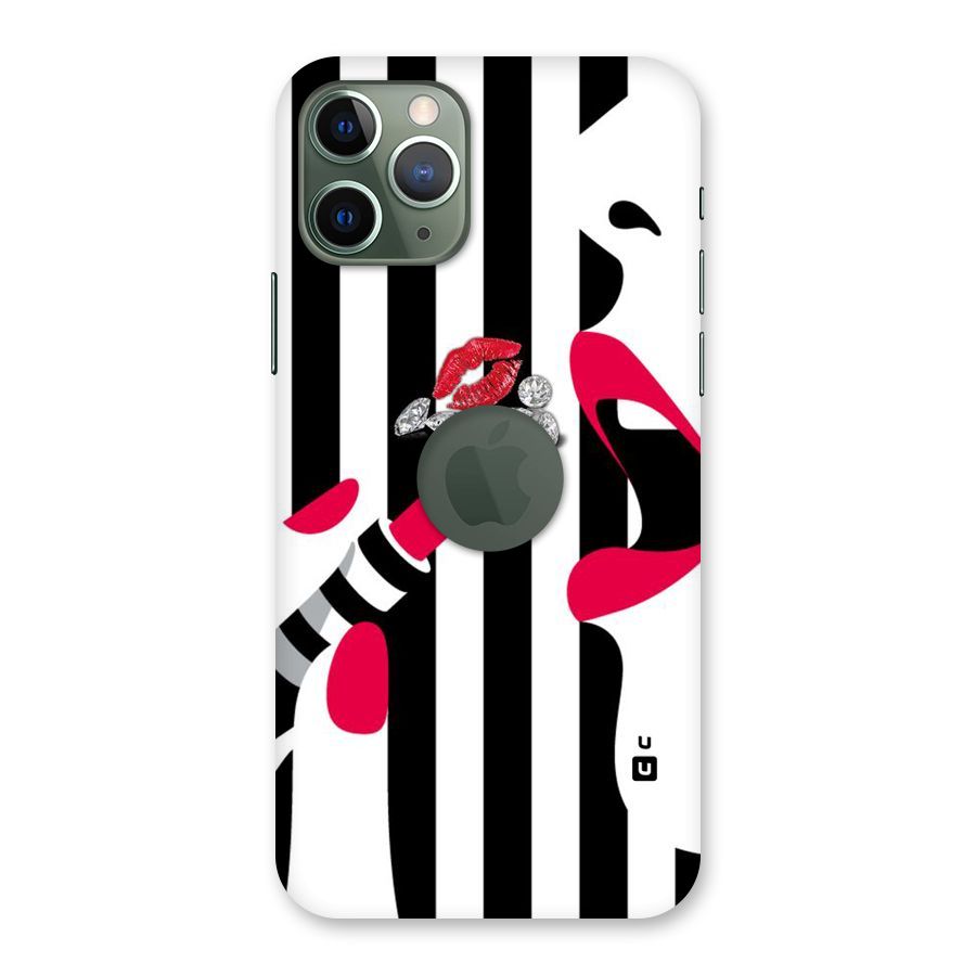 Bold Woman Back Case for iPhone 11 Pro Logo  Cut