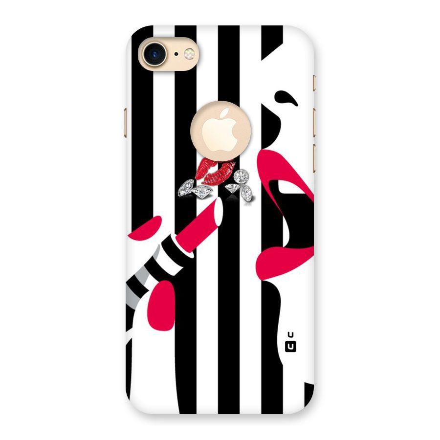 Bold Woman Back Case for iPhone 7 Logo Cut