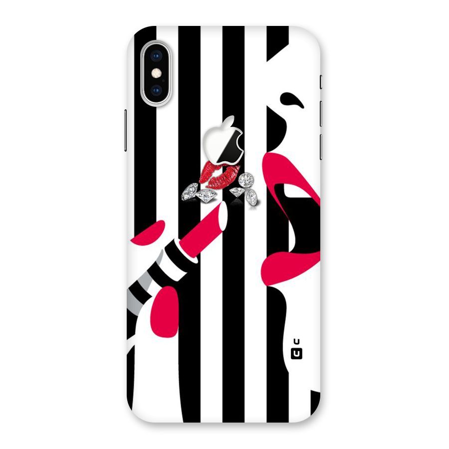 Bold Woman Back Case for iPhone XS Max Apple Cut