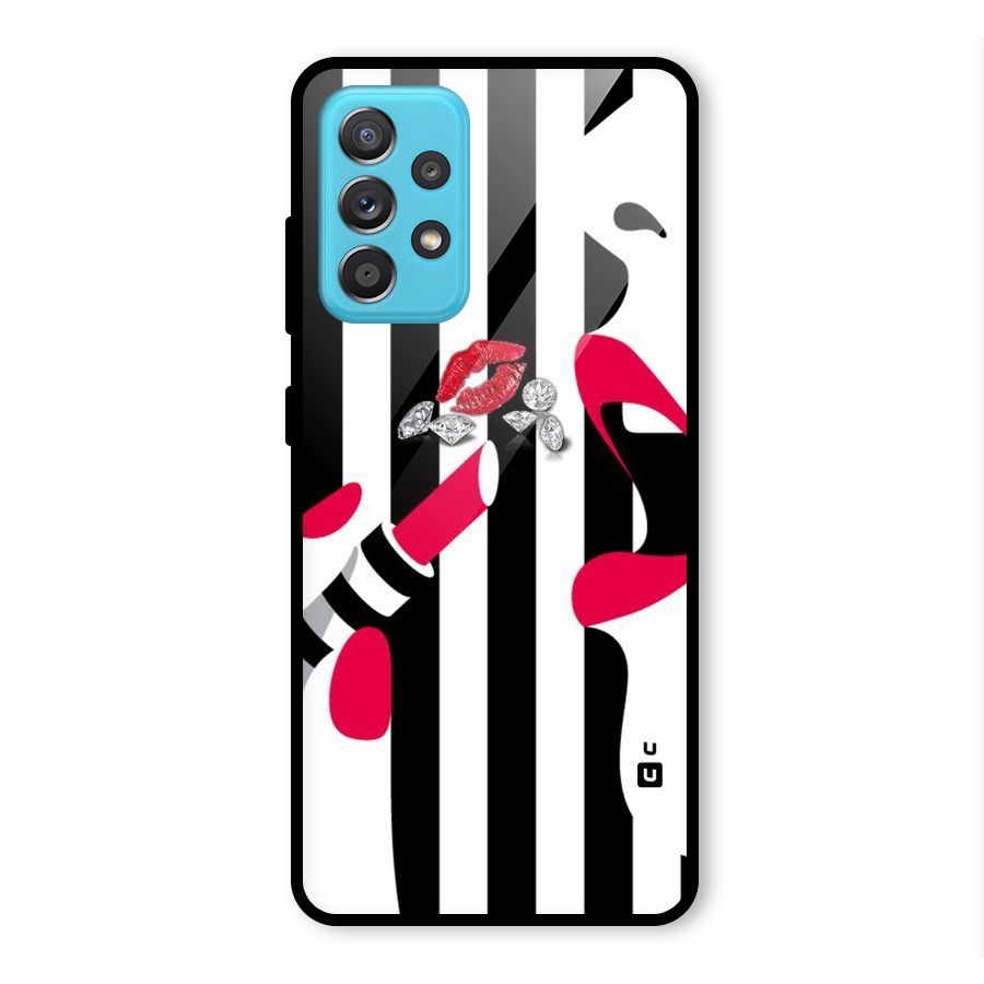 Bold Woman Glass Back Case for Galaxy A52