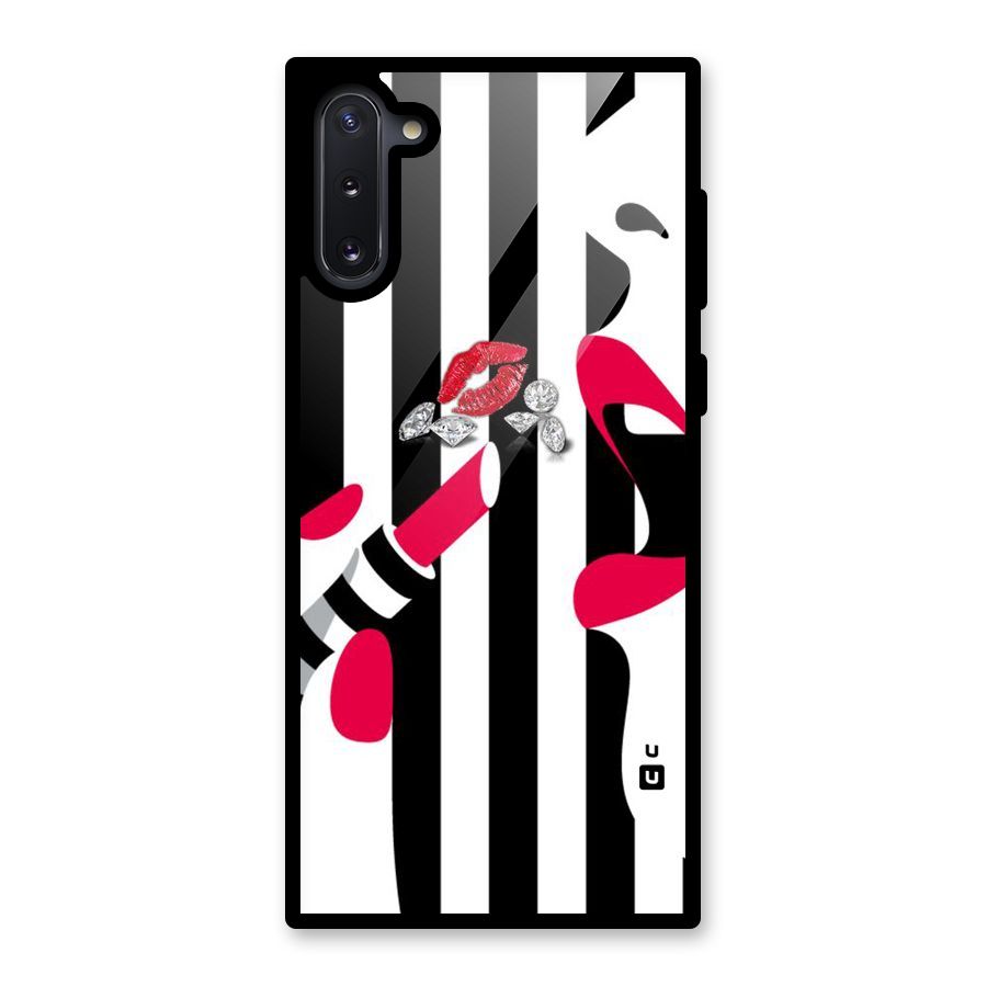Bold Woman Glass Back Case for Galaxy Note 10