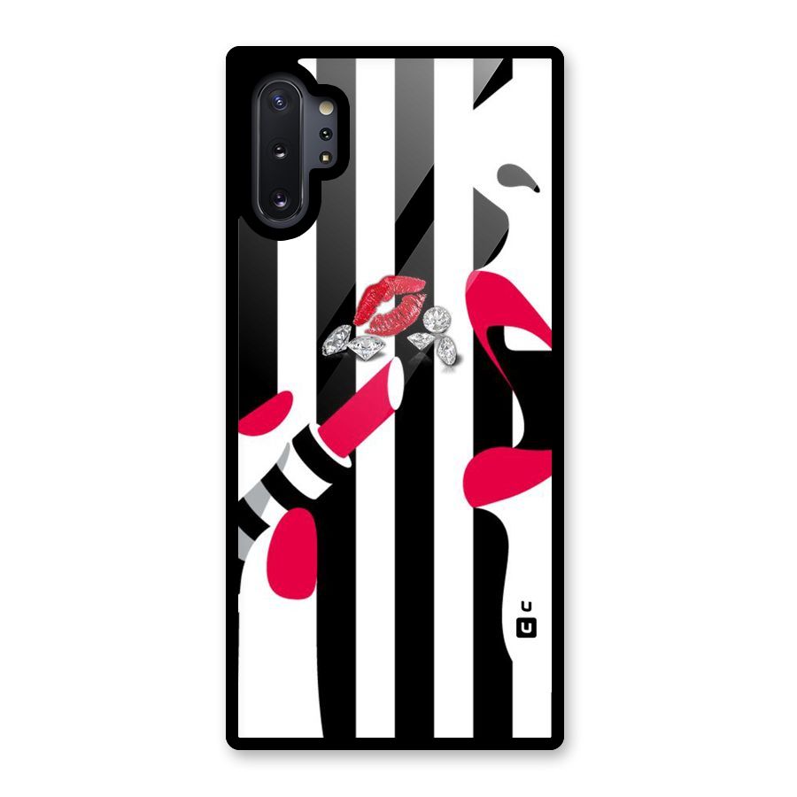 Bold Woman Glass Back Case for Galaxy Note 10 Plus