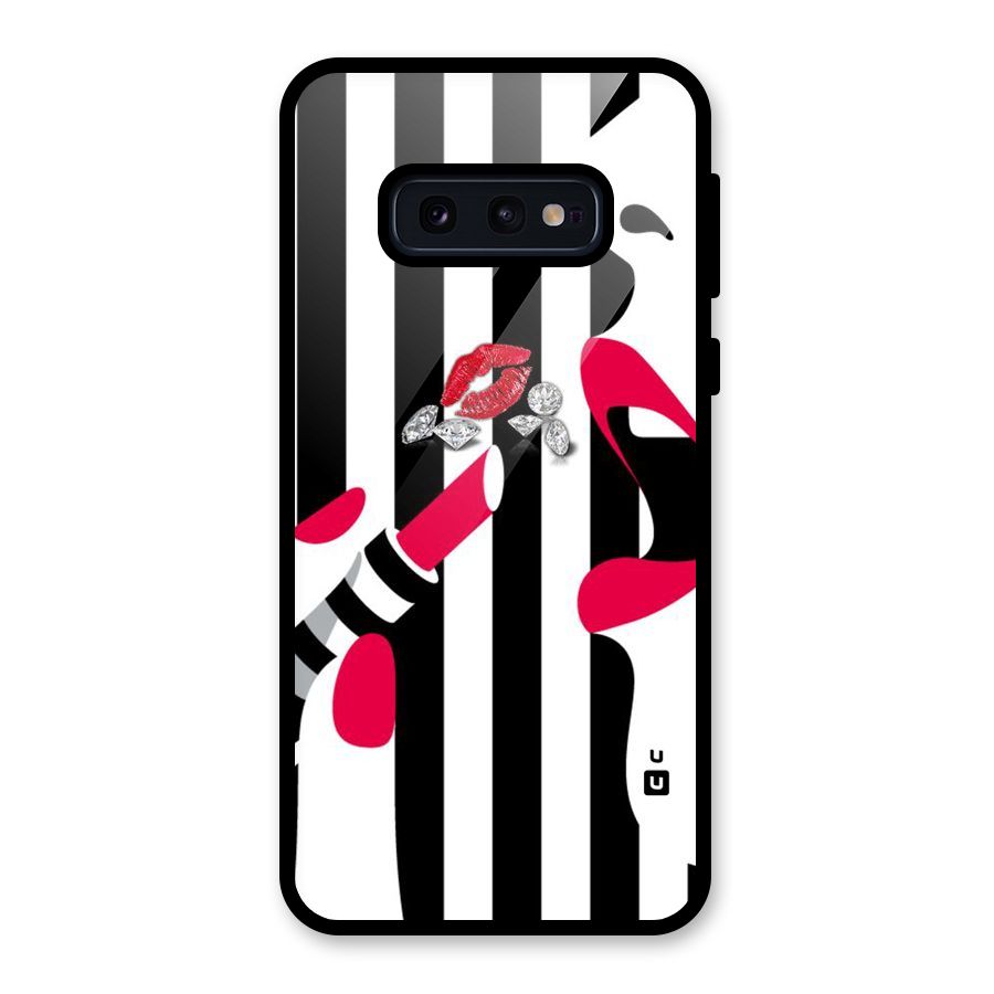 Bold Woman Glass Back Case for Galaxy S10e