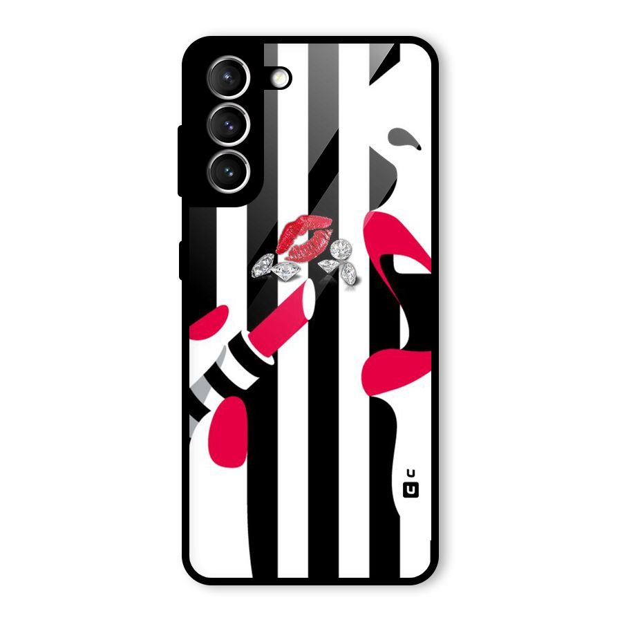 Bold Woman Glass Back Case for Galaxy S21 5G