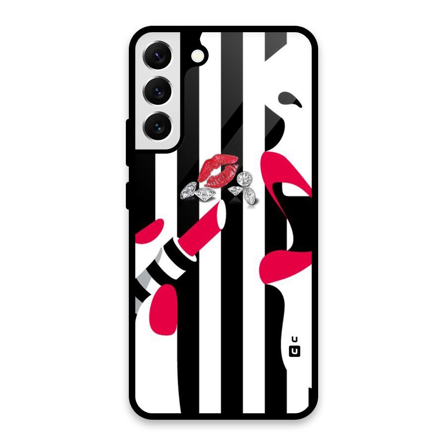 Bold Woman Glass Back Case for Galaxy S22 Plus 5G