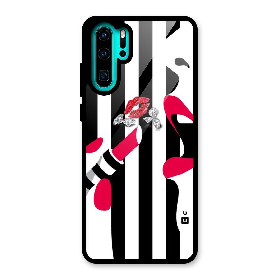 Bold Woman Glass Back Case for Huawei P30 Pro