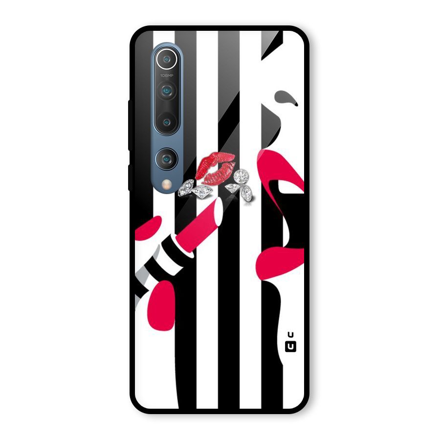 Bold Woman Glass Back Case for Mi 10
