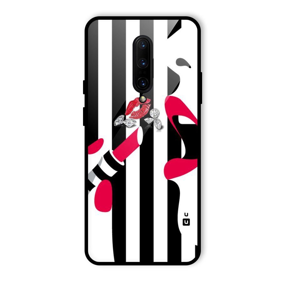 Bold Woman Glass Back Case for OnePlus 7 Pro