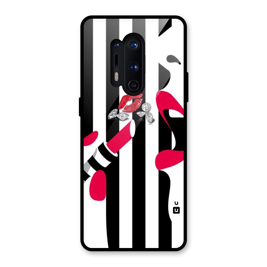 Bold Woman Glass Back Case for OnePlus 8 Pro