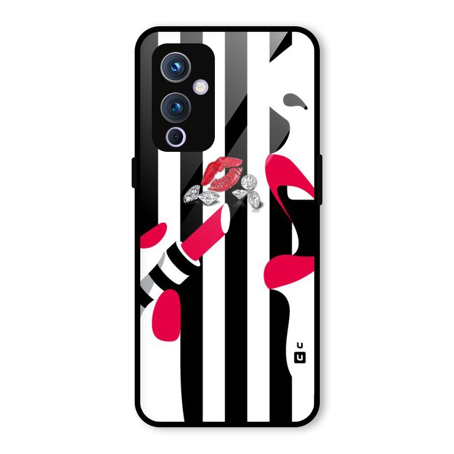 Bold Woman Glass Back Case for OnePlus 9