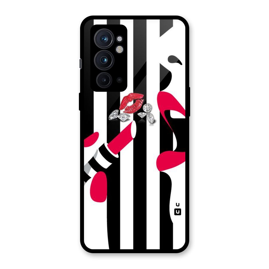 Bold Woman Glass Back Case for OnePlus 9RT 5G