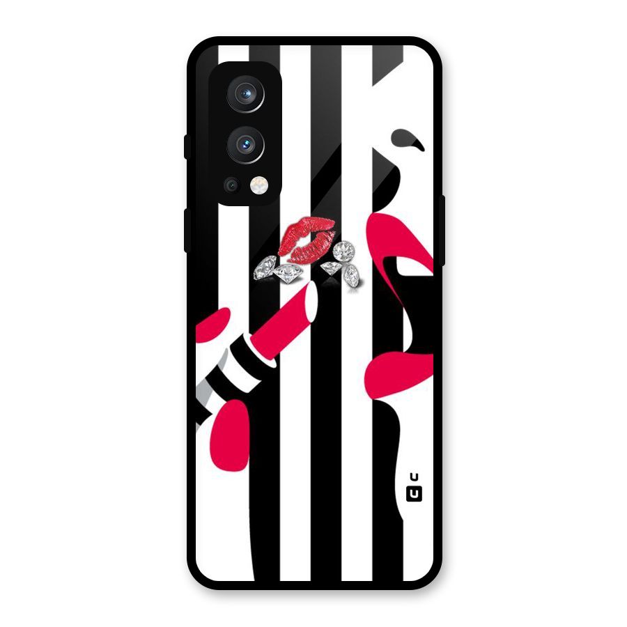 Bold Woman Glass Back Case for OnePlus Nord 2 5G