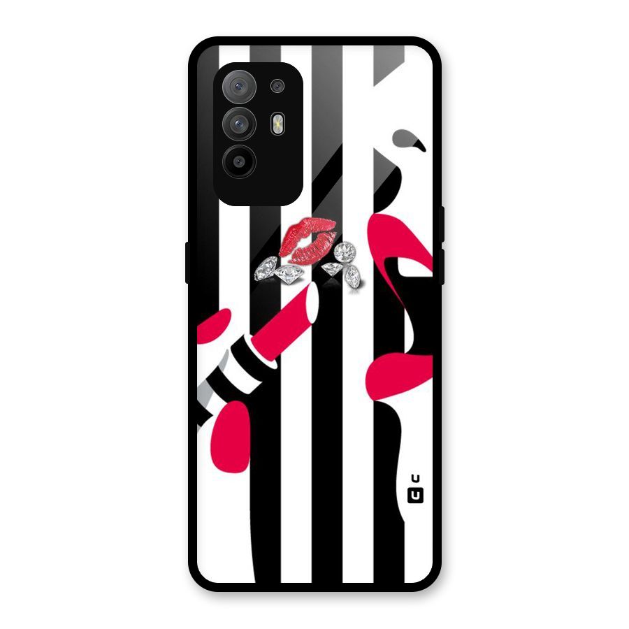 Bold Woman Glass Back Case for Oppo F19 Pro Plus 5G