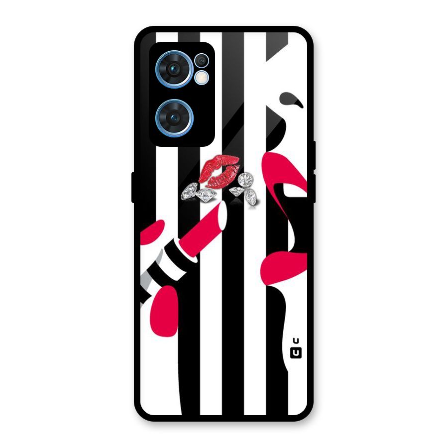 Bold Woman Glass Back Case for Oppo Reno7 5G