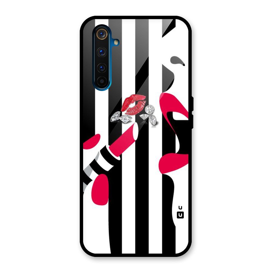 Bold Woman Glass Back Case for Realme 6 Pro