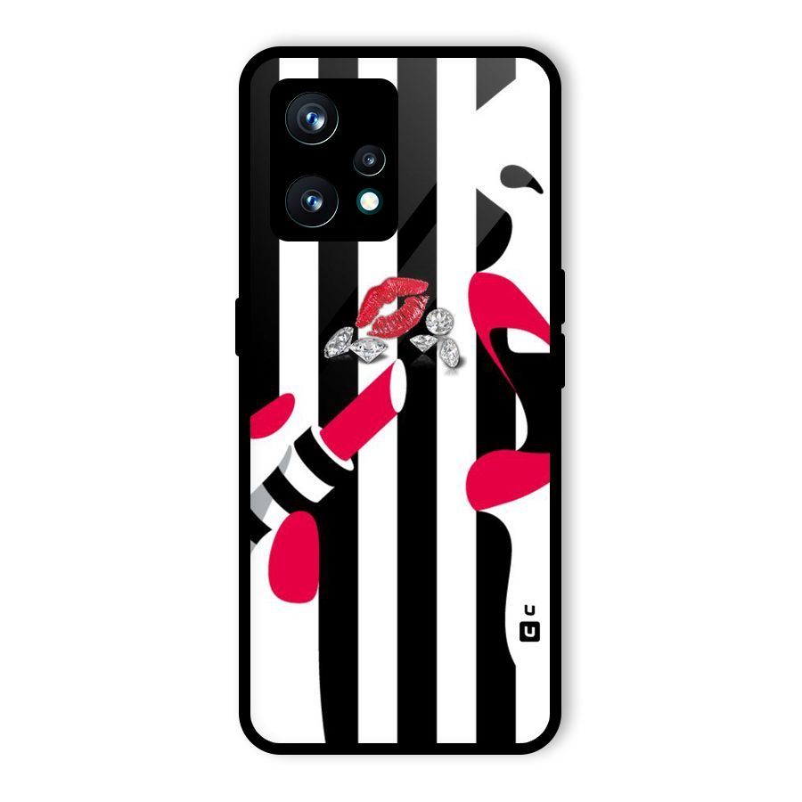Bold Woman Glass Back Case for Realme 9 Pro Plus 5G