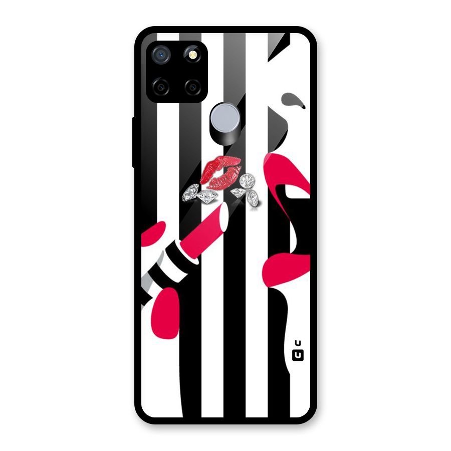 Bold Woman Glass Back Case for Realme C12