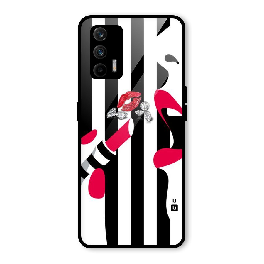 Bold Woman Glass Back Case for Realme GT 5G