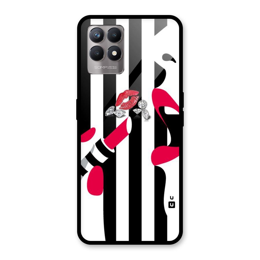 Bold Woman Glass Back Case for Realme Narzo 50