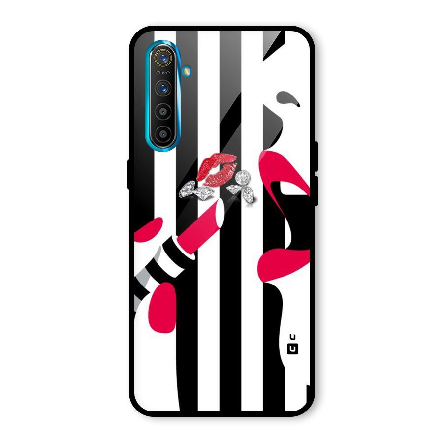 Bold Woman Glass Back Case for Realme X2