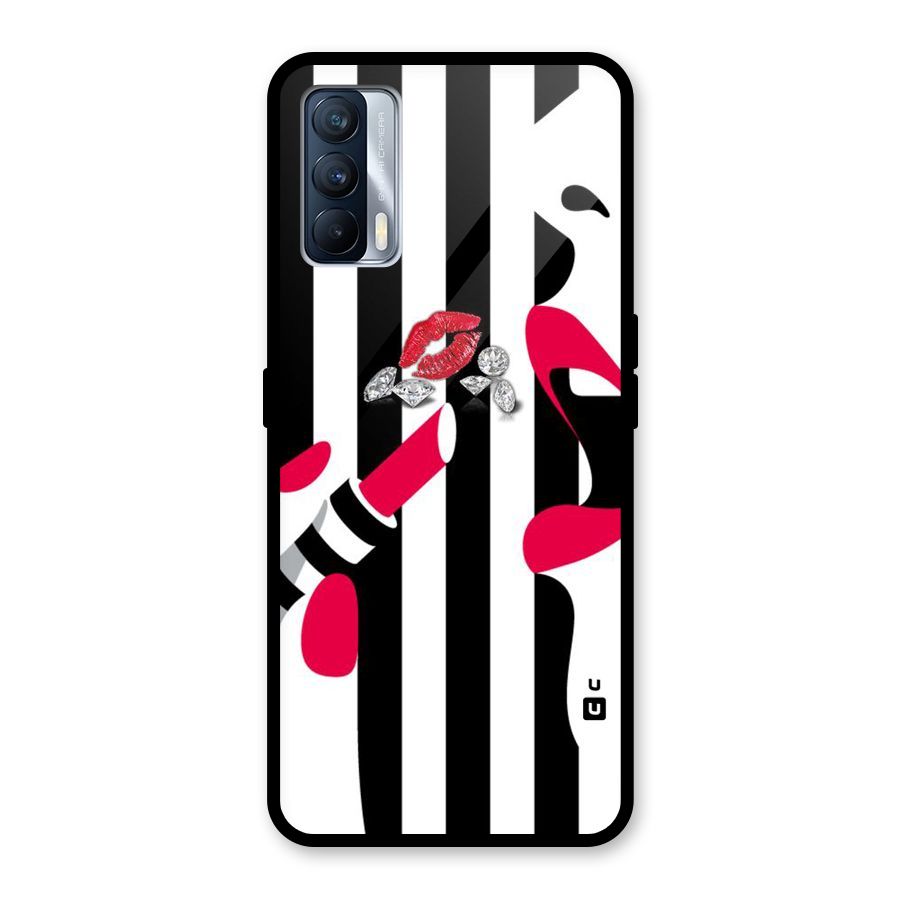 Bold Woman Glass Back Case for Realme X7