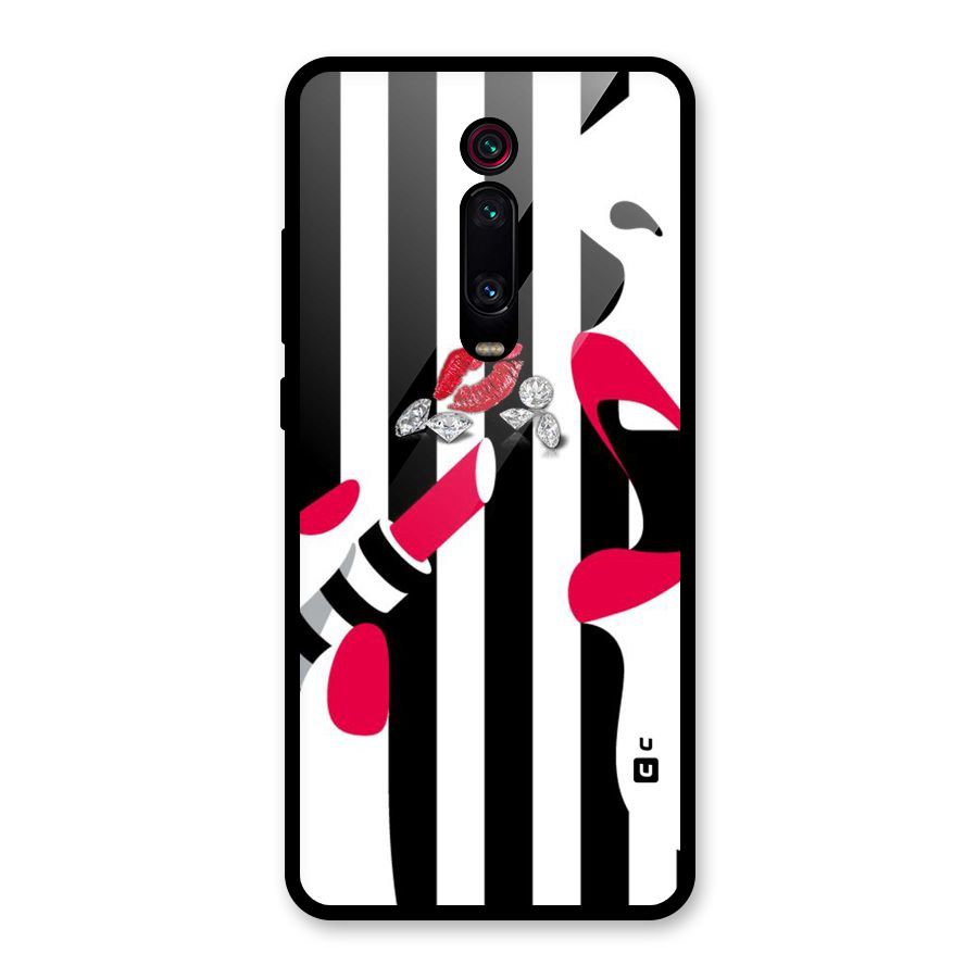 Bold Woman Glass Back Case for Redmi K20 Pro