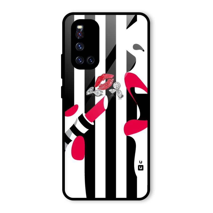 Bold Woman Glass Back Case for Vivo V19