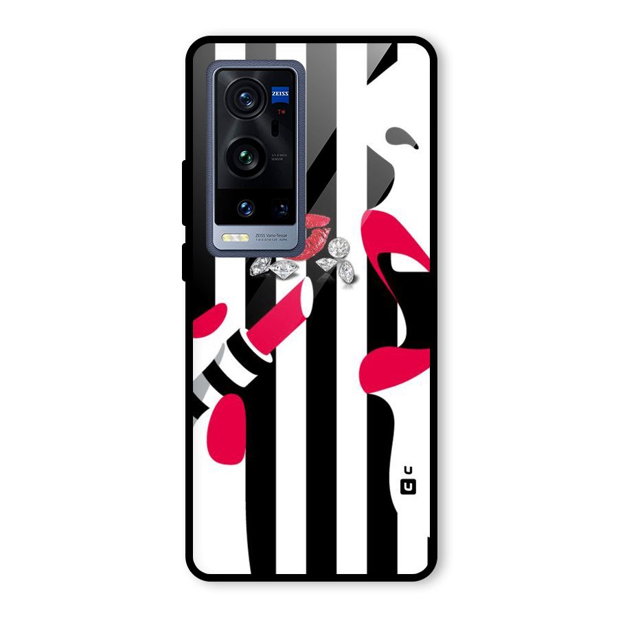 Bold Woman Glass Back Case for Vivo X60 Pro Plus