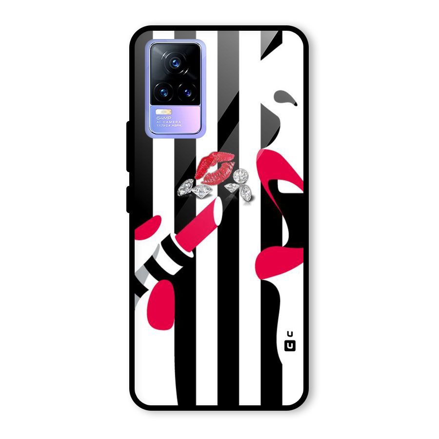 Bold Woman Glass Back Case for Vivo Y73