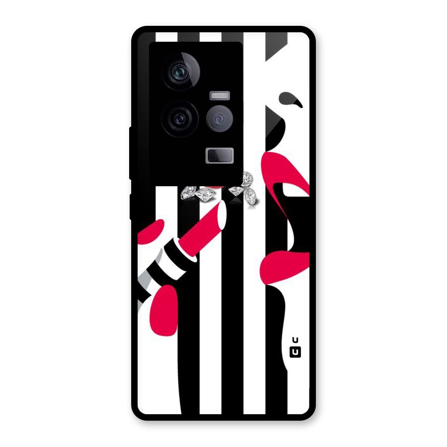Bold Woman Glass Back Case for Vivo iQOO 11 5G