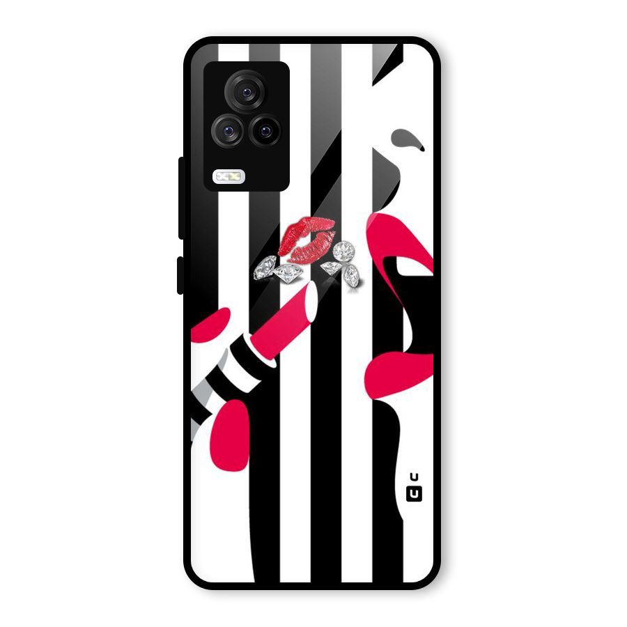 Bold Woman Glass Back Case for Vivo iQOO 7 Legend 5G