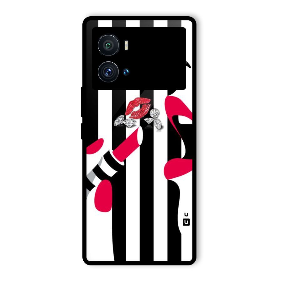 Bold Woman Glass Back Case for Vivo iQOO 9 Pro
