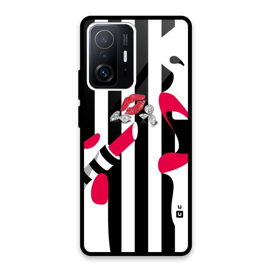 Bold Woman Glass Back Case for Xiaomi 11T Pro