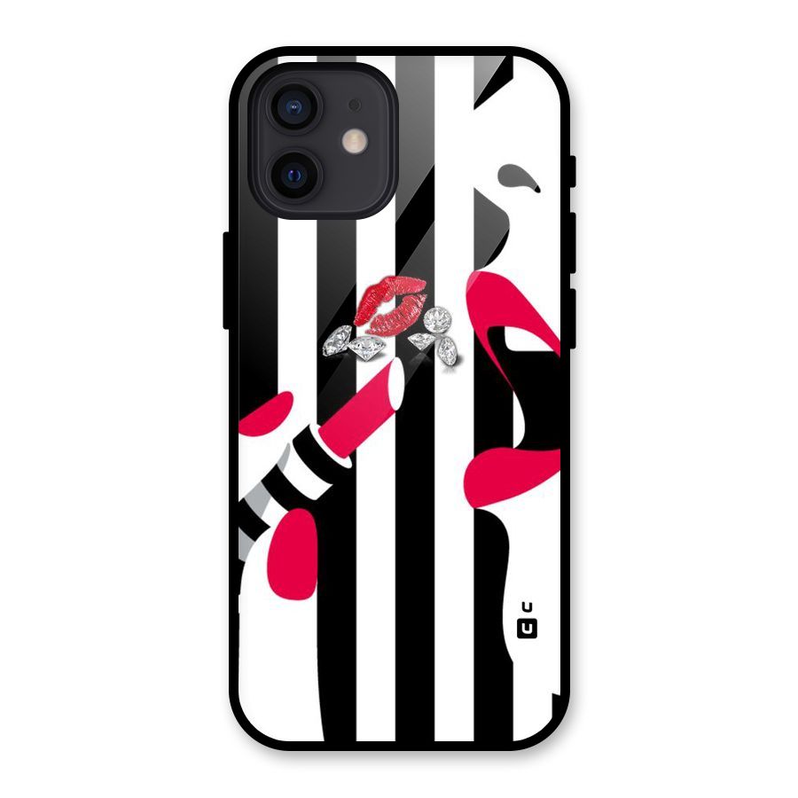 Bold Woman Glass Back Case for iPhone 12