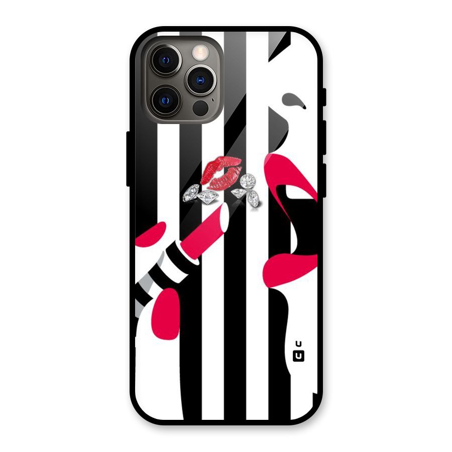 Bold Woman Glass Back Case for iPhone 12 Pro