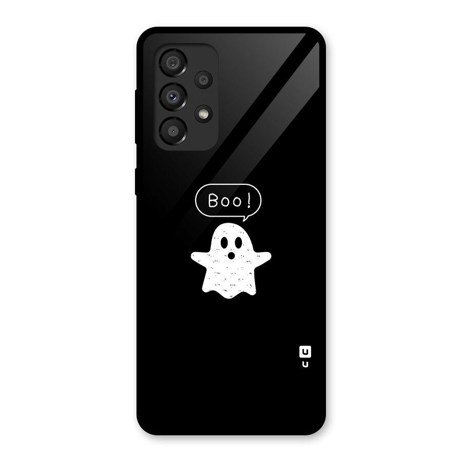 Boo Cute Ghost Glass Back Case for Galaxy A33 5G
