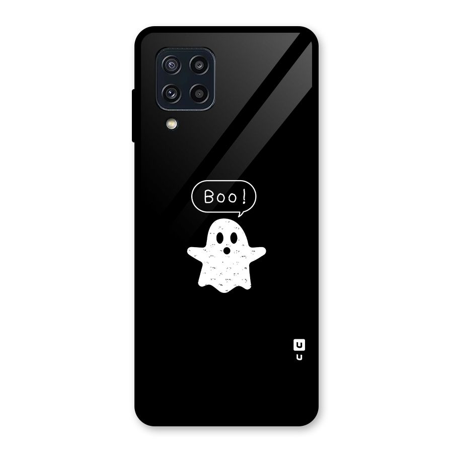 Boo Cute Ghost Glass Back Case for Galaxy M32
