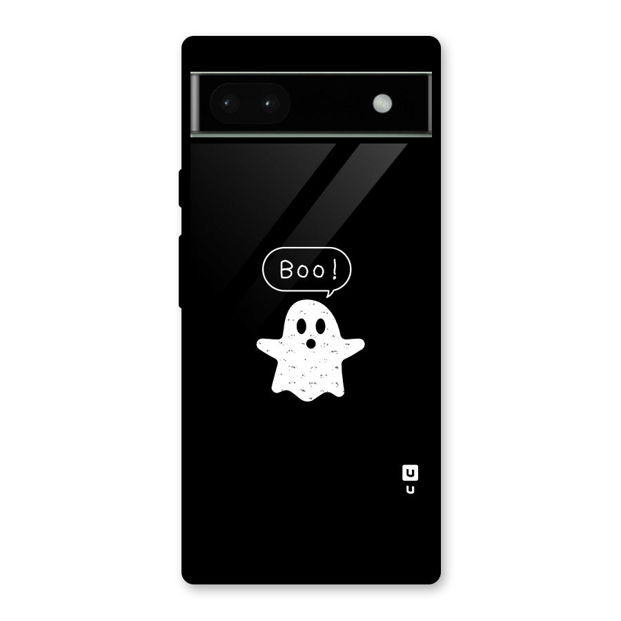 Boo Cute Ghost Glass Back Case for Google Pixel 6a
