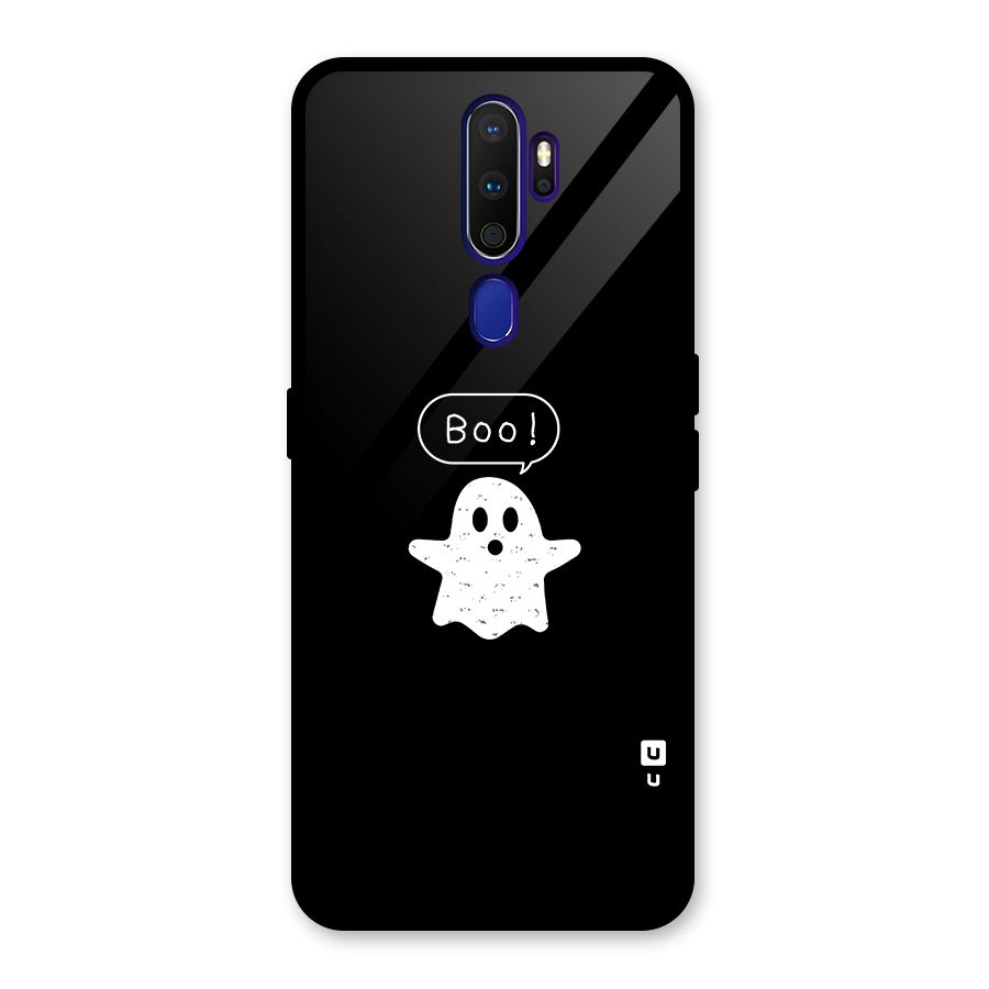 Boo Cute Ghost Glass Back Case for Oppo A9 (2020)