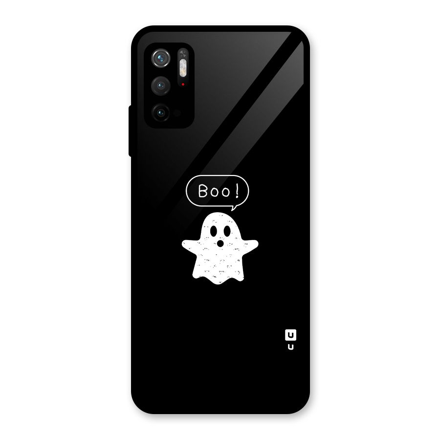 Boo Cute Ghost Glass Back Case for Poco M3 Pro 5G