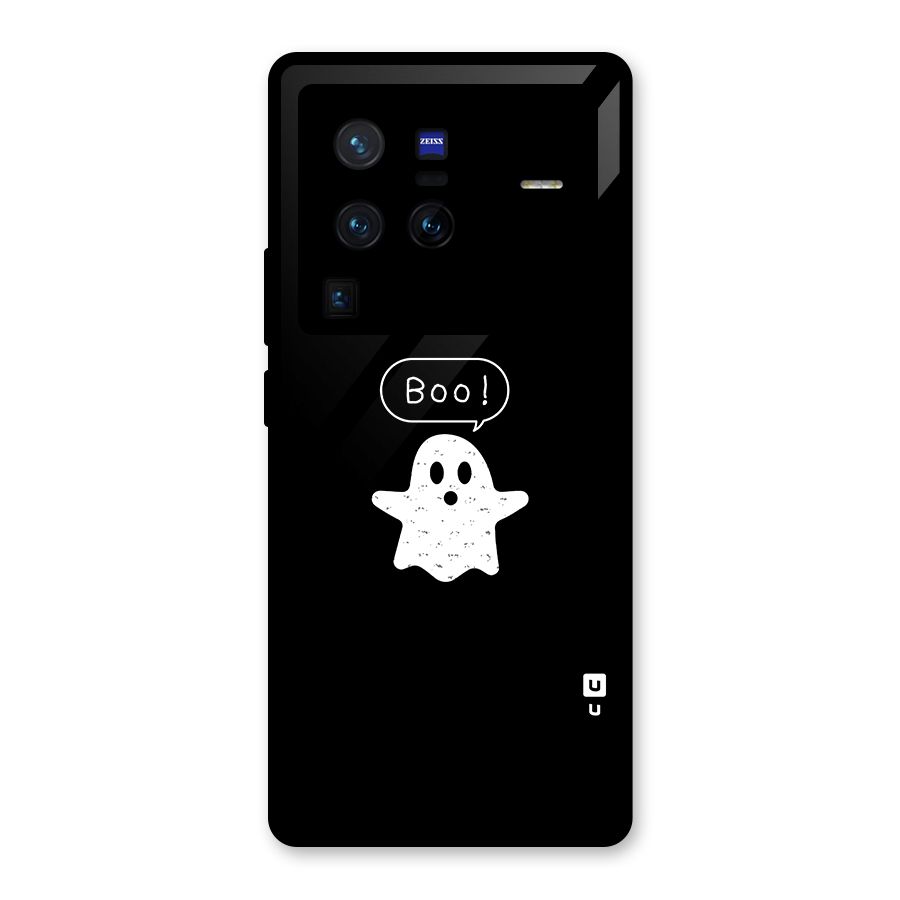 Boo Cute Ghost Glass Back Case for Vivo X80 Pro