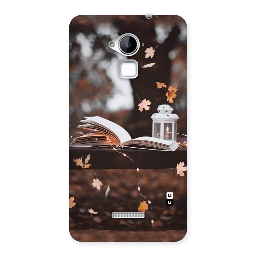 Book and Fall Leaves Back Case for Coolpad Note 3