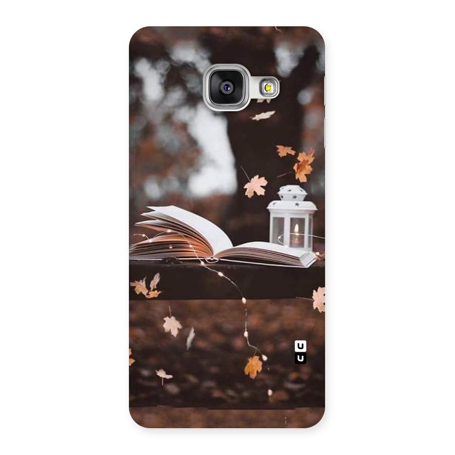 Book and Fall Leaves Back Case for Galaxy A3 2016