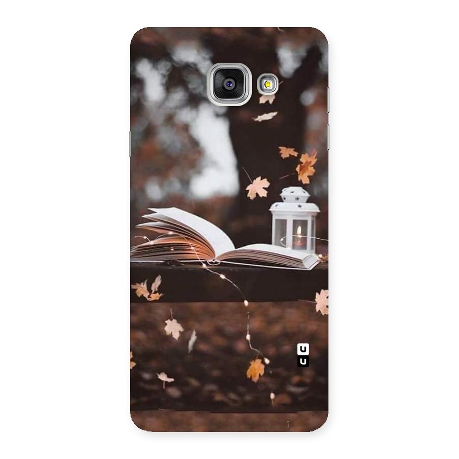 Book and Fall Leaves Back Case for Galaxy A7 2016
