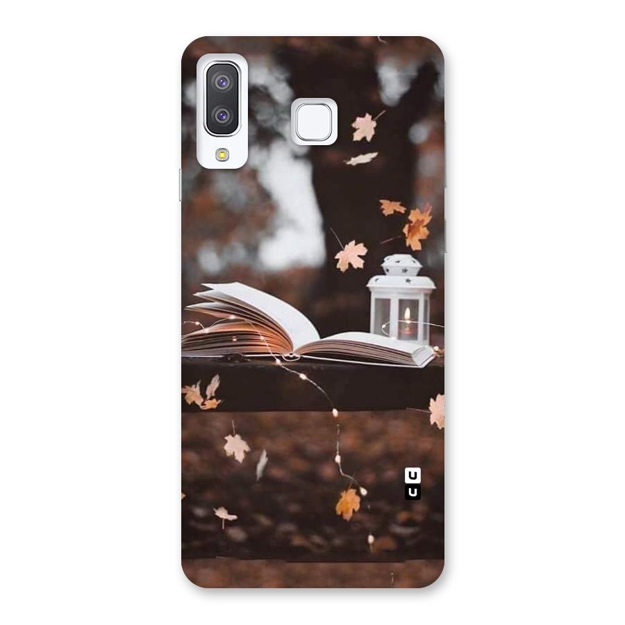 Book and Fall Leaves Back Case for Galaxy A8 Star